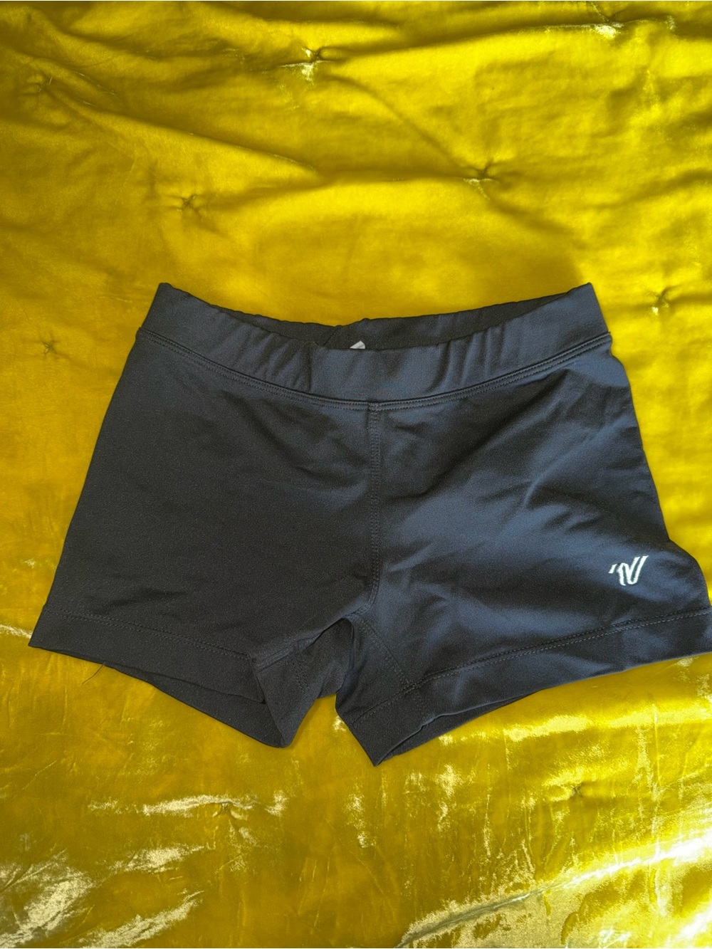 Varsity Black Women's Active Shorts - V Logo